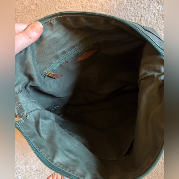 Fossil Dark Green Leather Crossbody Bag - Picture 9 of 16